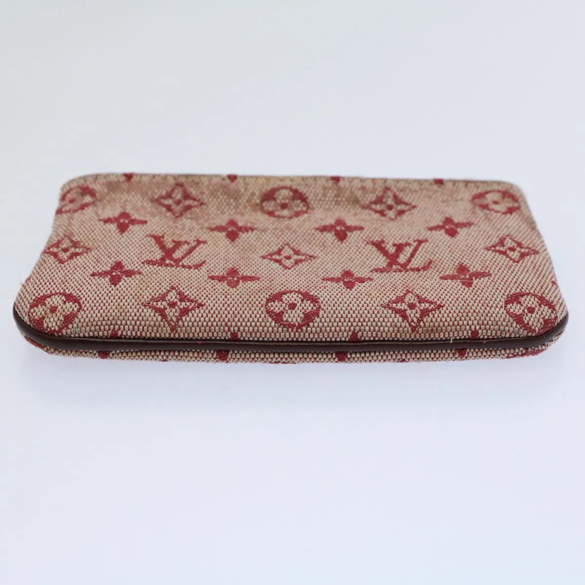 Trendy Inspired Louis Vuitton Monogram Mini Pochette Cles Coin Purse Red M92238 Lv Auth 58988