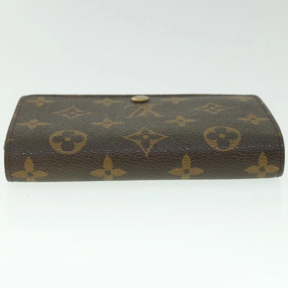 Trendy Inspired Louis Vuitton Monogram Porte Monnaie Billets Tresor Wallet M61730 Lv Auth 56113