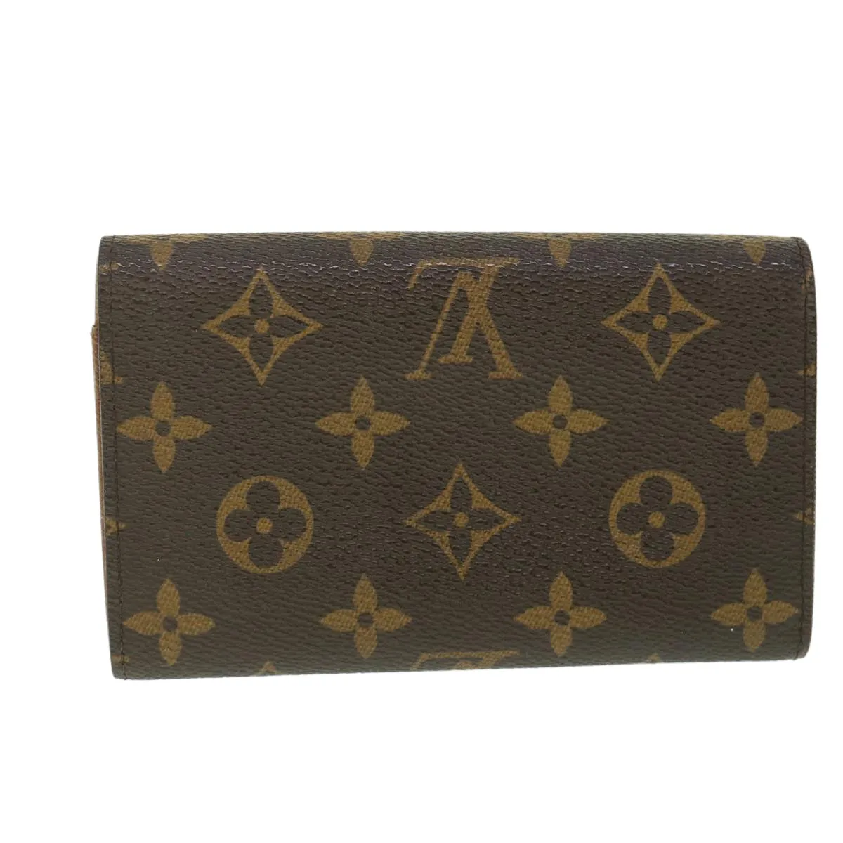 Trendy Inspired Louis Vuitton Monogram Porte Monnaie Billets Tresor Wallet M61730 Lv Auth 56113