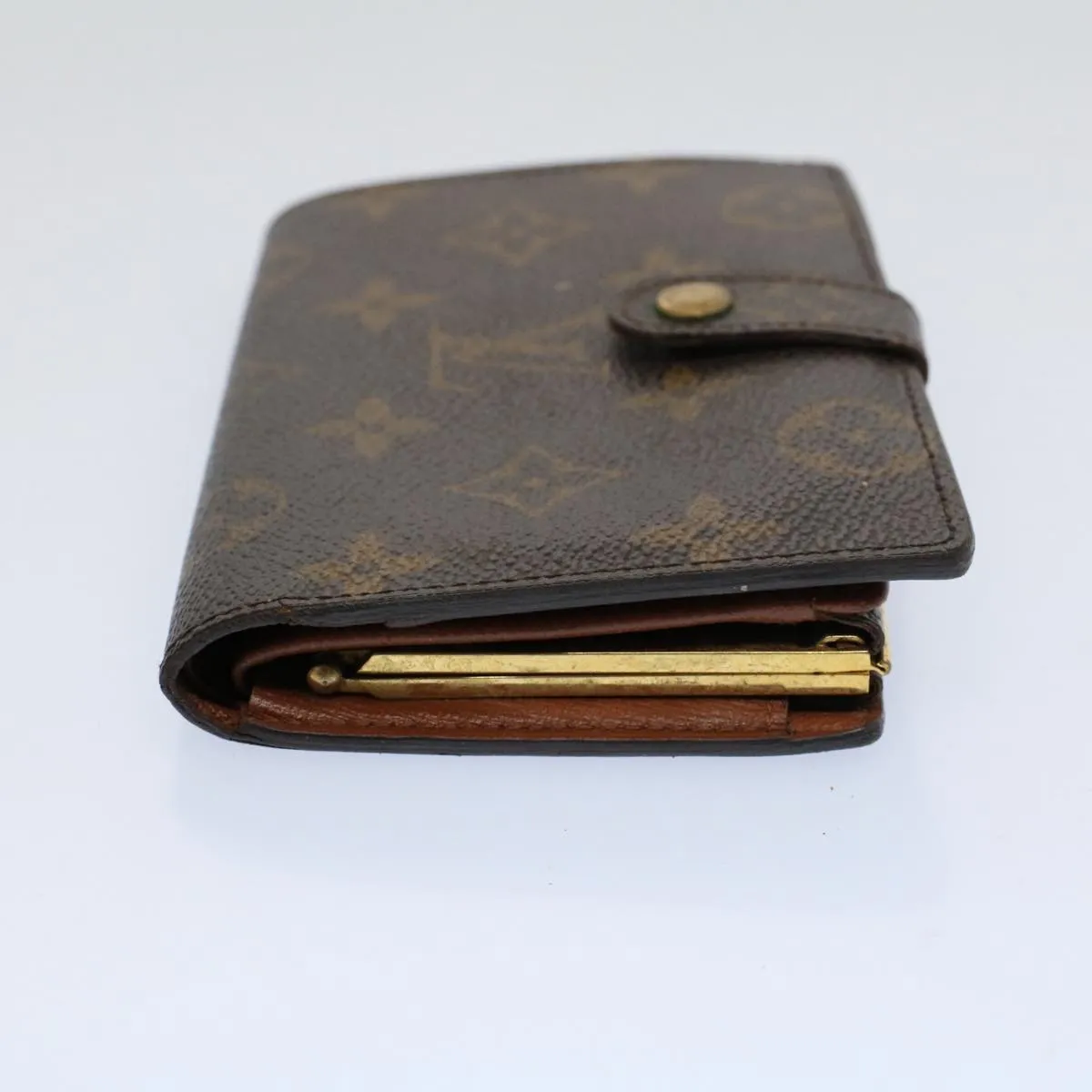 Trendy Inspired Louis Vuitton Monogram Porte Monnaie Billets Viennois Wallet M61663 Auth Bs9452