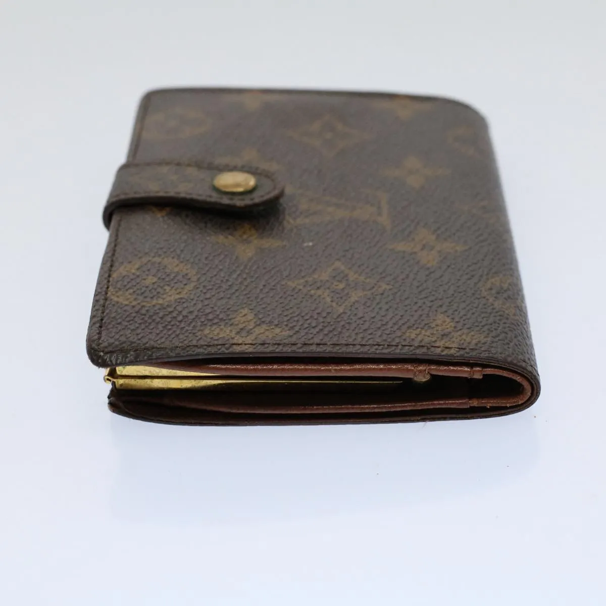 Trendy Inspired Louis Vuitton Monogram Porte Monnaie Billets Viennois Wallet M61663 Auth Bs9452