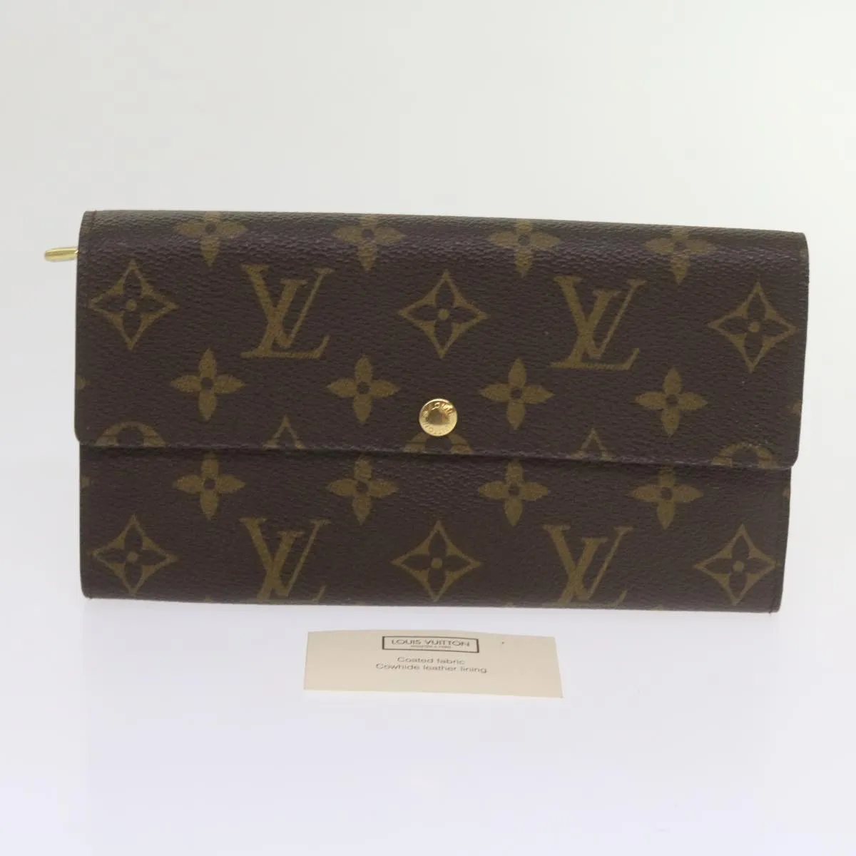 Trendy Inspired Louis Vuitton Monogram Portefeuille Sarah Long Wallet M60531 Lv Auth Am5355