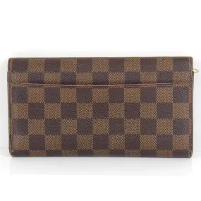 Trendy Inspired Louis Vuitton Portefeuille Sara N63209 Long Wallet Damier Canvas Women's