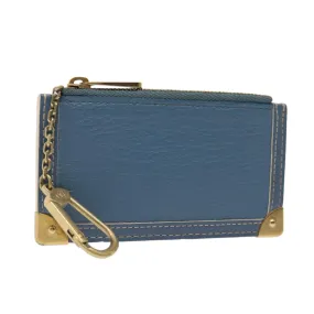 Trendy Inspired Louis Vuitton Suhari Pochette Cles Coin Purse Blue M91825 Lv Auth 87371