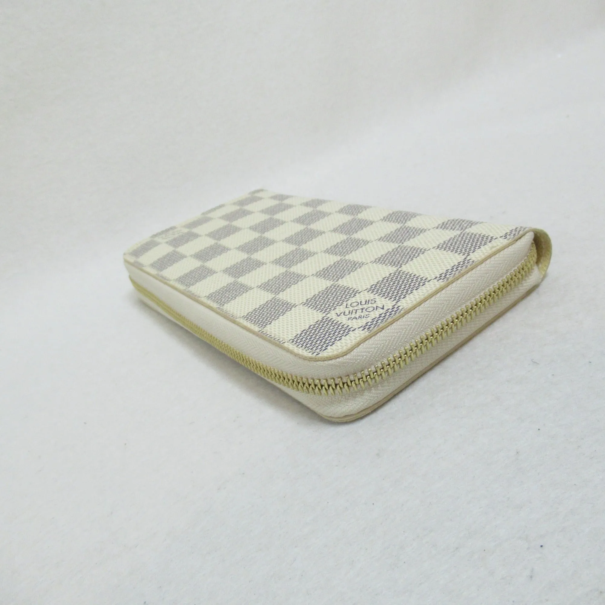 Trendy Inspired Louis Vuitton Zippy Wallet Round Long Wallet Ivory Damier Azur Pvc Coated Canvas N60019