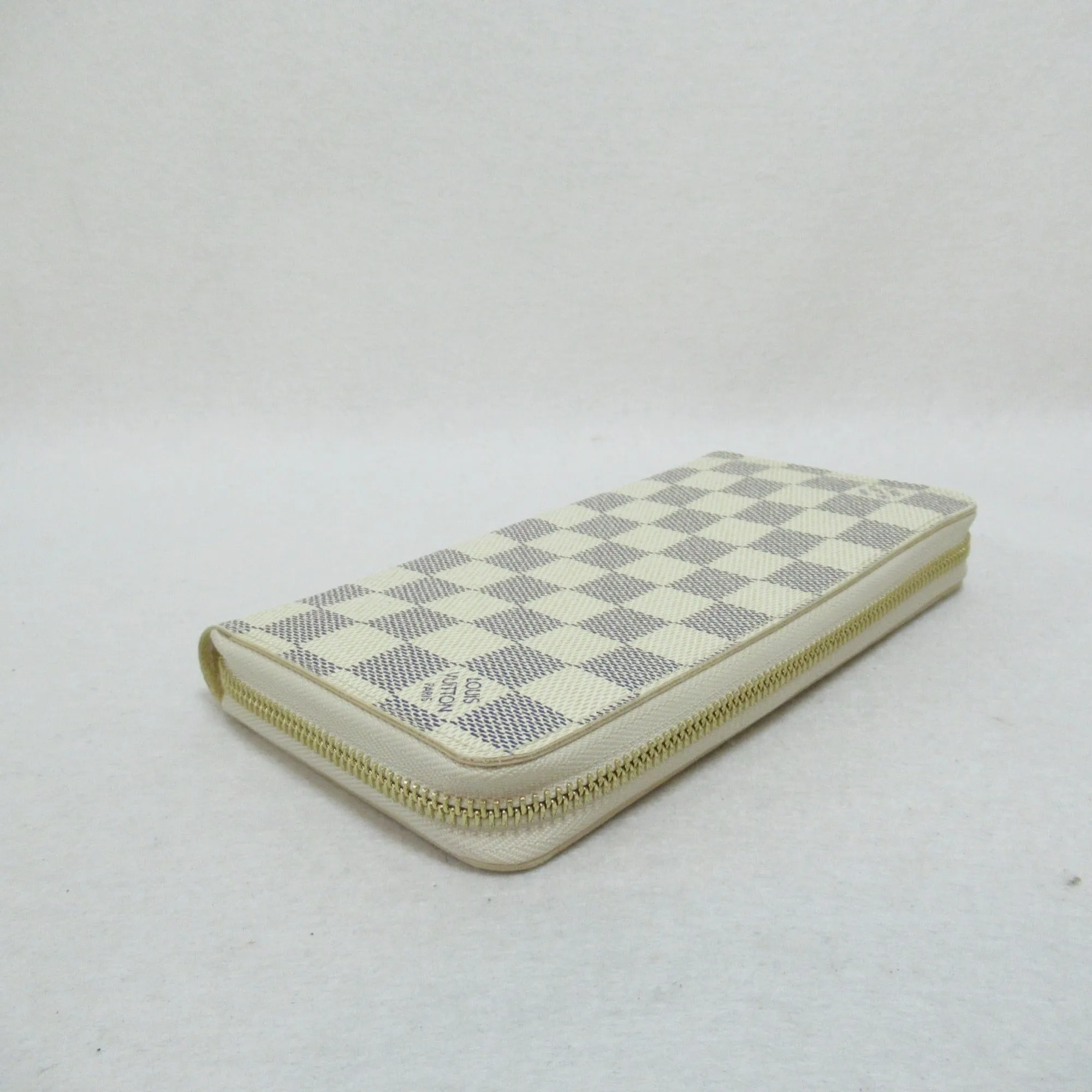 Trendy Inspired Louis Vuitton Zippy Wallet Round Long Wallet Ivory Damier Azur Pvc Coated Canvas N60019