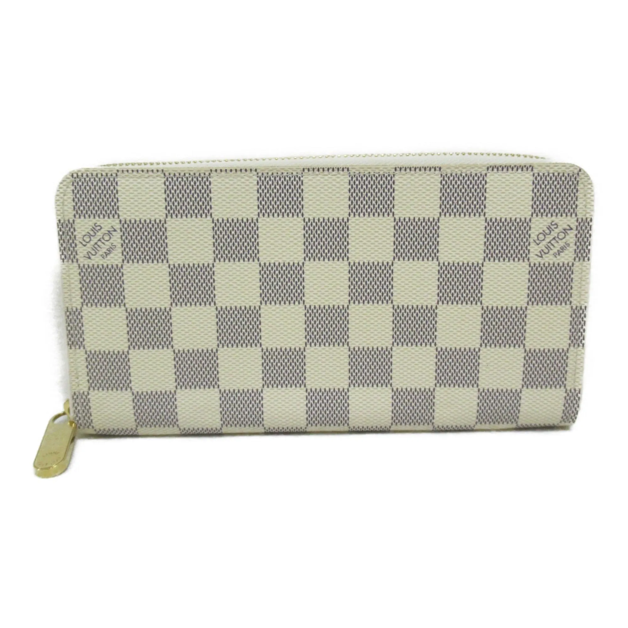 Trendy Inspired Louis Vuitton Zippy Wallet Round Long Wallet Ivory Damier Azur Pvc Coated Canvas N60019