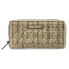 Willow Plaid RFID Slim Card Wallet